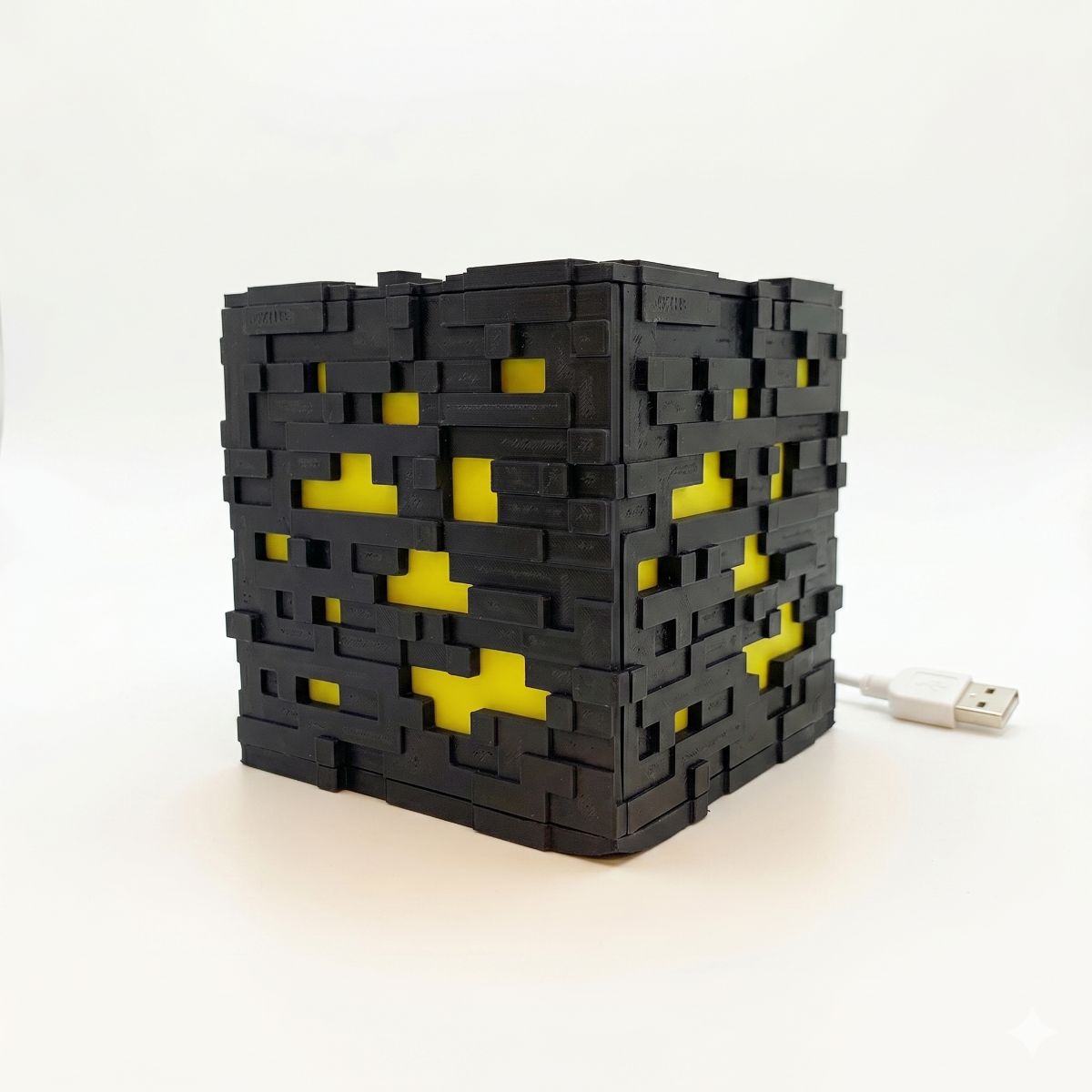 Cubo Mineral Minecraft Amarillo