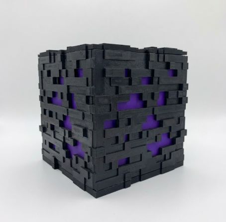 Cubo Mineral Minecraft Morado