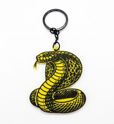 Llavero Serpiente Cobra Amarilla