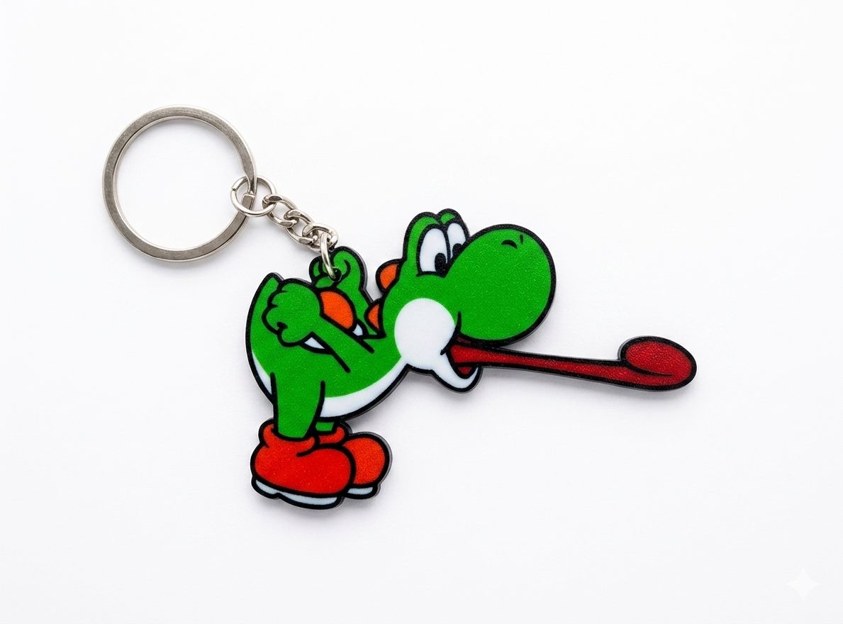 Llavero yoshi lengua fuera