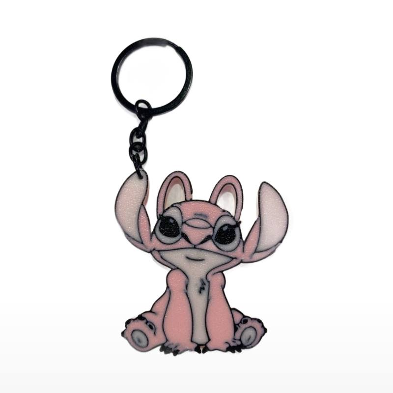 Llavero Stitch Rosa